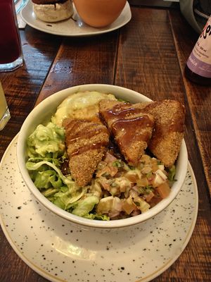 Create your own bowl — loved it but make sure to check you get all the toppings you ordered ;-) at Vegan & Veggie in Medellin