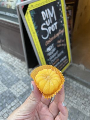 Mango mochi  at Dim Sum Spot Palackého in Prague