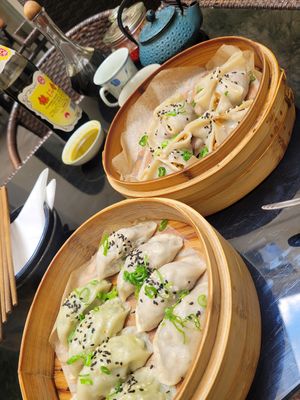 Dumplings at Dim Sum Spot Palackého in Prague