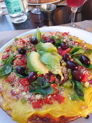 Pizza mit Focacciaboden at Bacán Pizzas de Autor in Mallorca