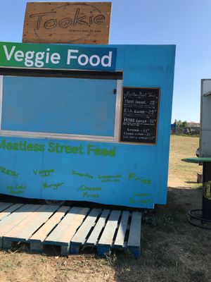 Menu on the right side at Tookie in Bucharest