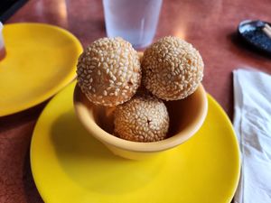 Sesame balls at aa Sushi in Kirkland