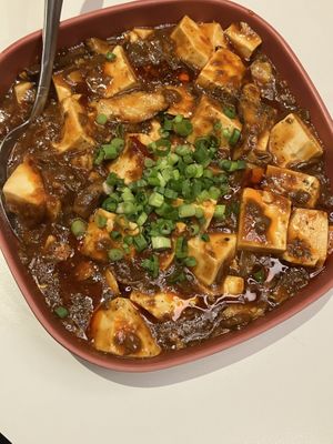 Mushroom mapo tofu  at Mamahuhu in San Francisco