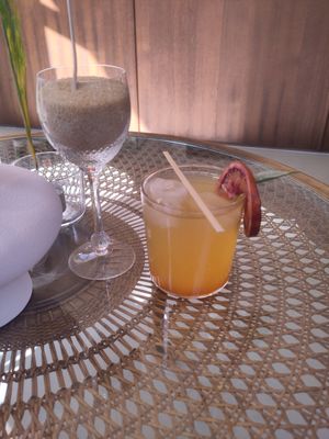 Blood orange sage lemonade at MOMI in Frankfurt