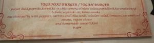Vegan burger at Grajska Gostilnica in Radovljica