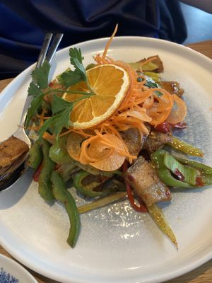 Vegan pork belly  at The Butterfly Lovers in Berlin