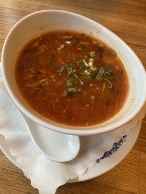 Hot & sour soup   at The Butterfly Lovers in Berlin