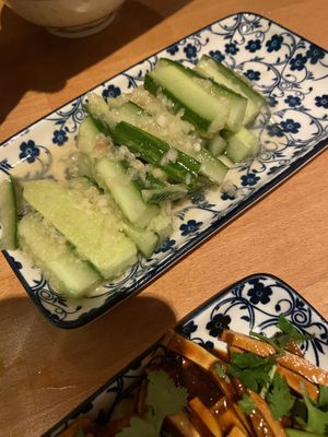 Cucumber garlic sesame sooooo good   at The Butterfly Lovers in Berlin