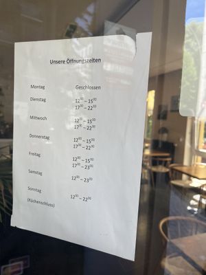 Opening Hours 06/2025  at The Butterfly Lovers in Berlin