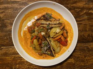 nicoise with tofu at The Floridian in St Augustine