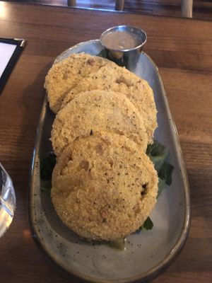 Fried green tomatoes at The Floridian in St Augustine