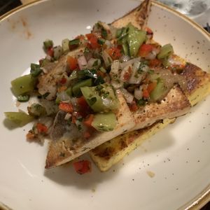 Tofu n grits (no cheese) at The Floridian in St Augustine