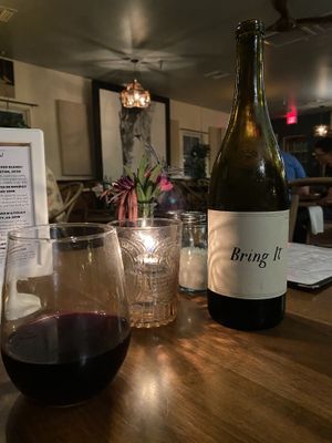 Red chilled wine at The Floridian in St Augustine