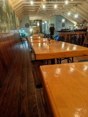 Upstairs seating at The Floridian in St Augustine