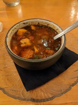 Tomato vegetable soup at The Floridian in St Augustine