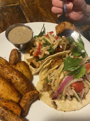 Tempeh tacos  at The Floridian in St Augustine
