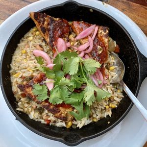 Ponsole with tempeh (no chips)  at The Floridian in St Augustine