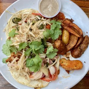 Tempeh tacos  at The Floridian in St Augustine