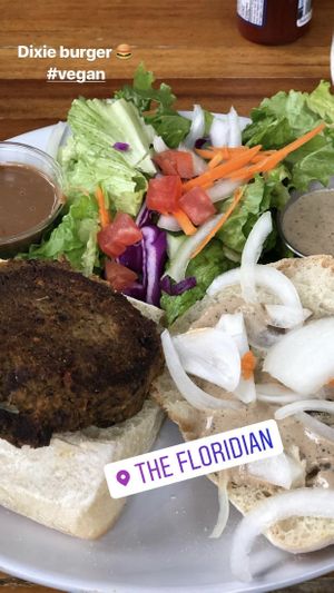 Dixie burger  at The Floridian in St Augustine