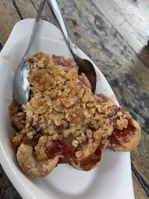 Apple strawberries crumble pie  at The Floridian in St Augustine