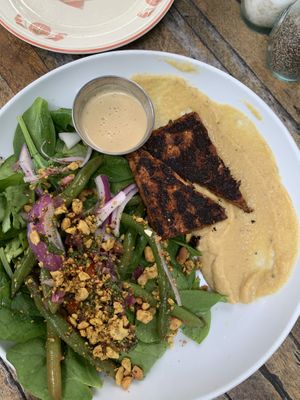 Delicious salad with tempeh (I don’t remember the name)  at The Floridian in St Augustine