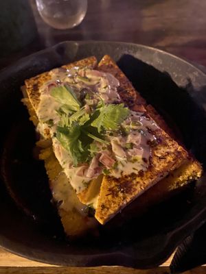 Vegan cornbread stack (don’t remember the name exactly but was delicious) at The Floridian in St Augustine