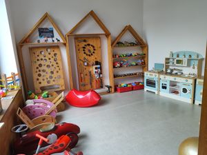 Kids corner at Cukrářstvi Pudilovi in Slany