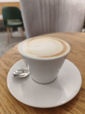 Cappuccino at Cukrářstvi Pudilovi in Slany