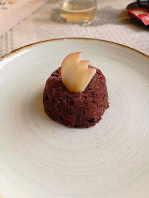 We also had the Vegan Foundant, very small but good to share anyway. Its the perfect ending for a meal. Tastes like nutella. at Bistro 23 Four in Gozo