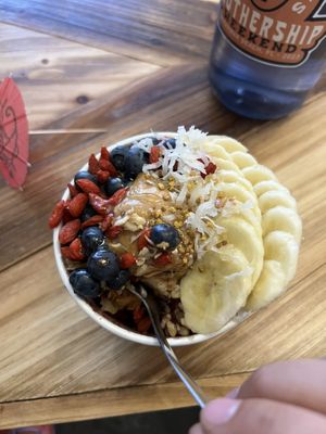 Pb delight açaí   at Hawaiian Aroma Caffe in Honolulu