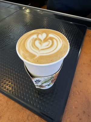 Soy lattee  at Hawaiian Aroma Caffe in Honolulu