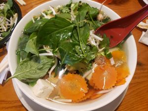 Veg pho at Pho Hien Vuong in Greensboro
