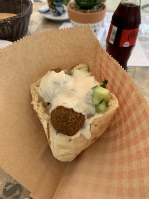 Pita falafel at King George in Maastricht