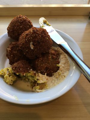 Small falafel box/bowl  at Boussi Falafel in Berlin