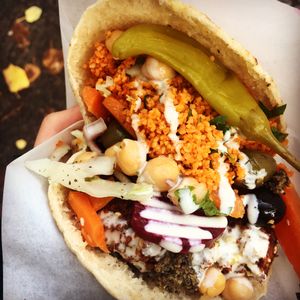 Falafel Pita at Boussi Falafel in Berlin