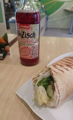 delicious sandwich at Boussi Falafel in Berlin