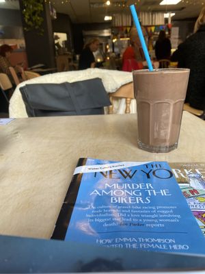 Vegan Bounty Hunter smoothie   at Laughing Dog in Brighton