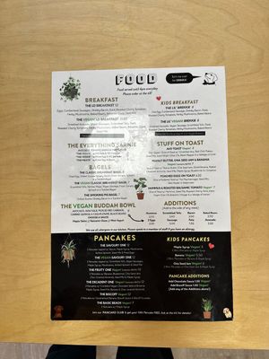 Food menu  at Laughing Dog in Brighton