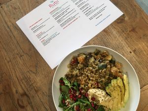 Quinoa und Menü at Veganes Bistro Rubi in Cologne