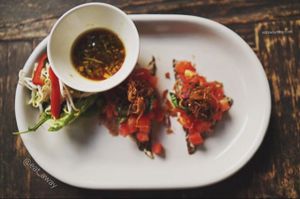 mini pizza at Soma Cafe in Ubud