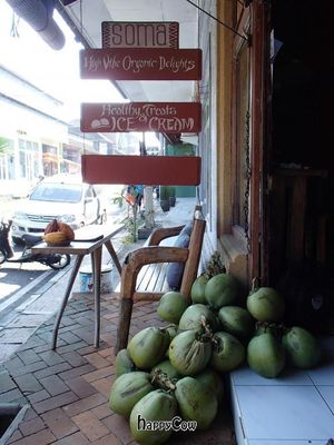 Outside of Soma at Soma Cafe in Ubud