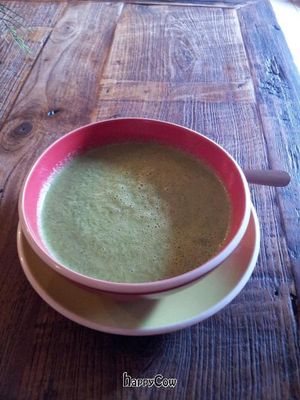 raw protein power soup, very yummy and healthy at Soma Cafe in Ubud