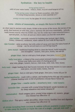 Soma menu p 003 at Soma Cafe in Ubud