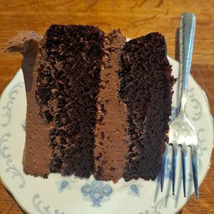 The most incredibly moist chocolate cake at The Stur Of The Moment in Sturminster Newton
