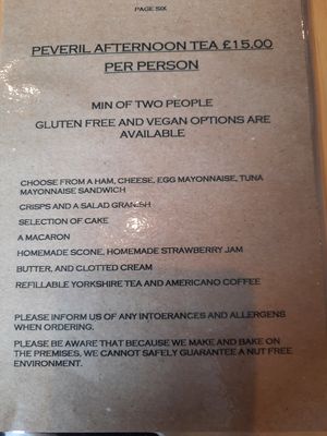  at Peveril Tea Room in Hope Valley