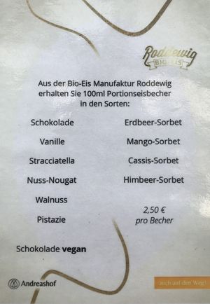 Vegane Schokolade at Andreashof Jeridin in Uberlingen