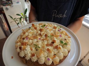 The pastries are home made, gluten free and/or vegan.  at Peacock in Toulouse