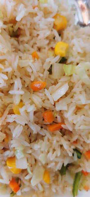 Arroz 3 delicias vegan at Hong Kong II in Lanzarote