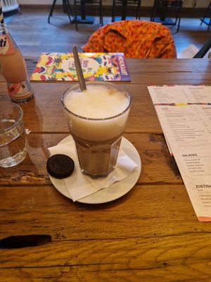 Vegan chai latte (with oreo!) at Blote Voeten Park - Blote Voeten Hut in Brunssum