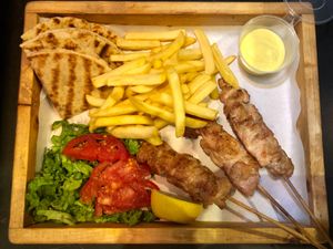 Chicken Portion!!!! at Souvlucky in Ios